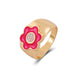 Bulk Jewelry Wholesale color alloy love smiley face flower ring JDC-RS-RXA001 Wholesale factory from China YIWU China