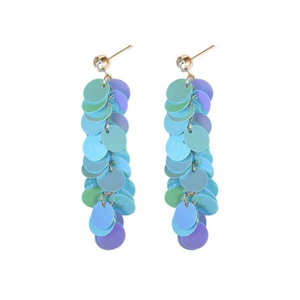Bulk Jewelry Wholesale color alloy multilayer color Sequin Earrings JDC-ES-D325 Wholesale factory from China YIWU China