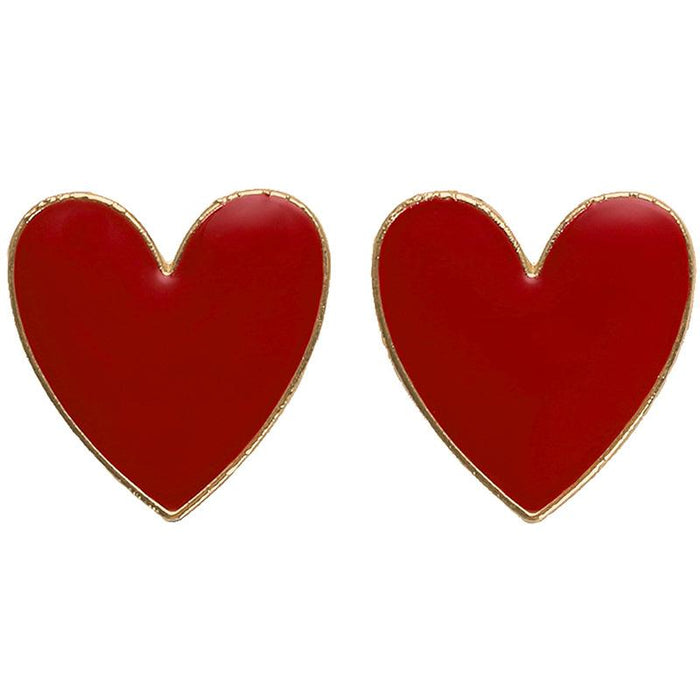 Bulk Jewelry Wholesale color alloy peach heart studs JDC-ES-V071 Wholesale factory from China YIWU China
