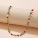 Bulk Jewelry Wholesale color alloy rice bead tassel short necklace women JDC-NE-C027 Wholesale factory from China YIWU China