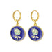 Wholesale color alloy round oil drop earrings JDC-ES-F613 Earrings 韩之尚 5527004 Dripping oil Wholesale Jewelry JoyasDeChina Joyas De China