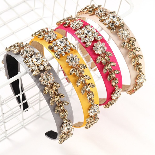 Bulk Jewelry Wholesale color alloy set drill drill flower hair hoops JDC-HD-JL001 Wholesale factory from China YIWU China