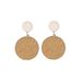 Bulk Jewelry Wholesale color alloy woven papyrus Round Earrings JDC-ES-D390 Wholesale factory from China YIWU China