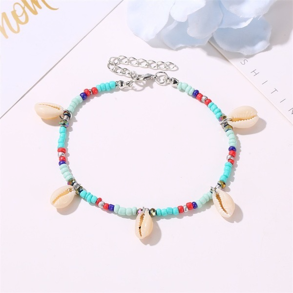 Bulk Jewelry Wholesale color beaded shell anklet JDC-AS-A23 Wholesale factory from China YIWU China