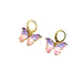 Wholesale color butterfly metal earrings JDC-ES-XC316 Earrings 夏晨 Wholesale Jewelry JoyasDeChina Joyas De China