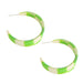 Wholesale color checkerboard C word resin earrings JDC-ES-V232 Earrings JoyasDeChina green Wholesale Jewelry JoyasDeChina Joyas De China