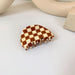 Bulk Jewelry Wholesale color checkerboard grid acetic acid hair clips JDC-HC-W210 Wholesale factory from China YIWU China