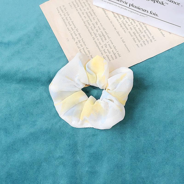Bulk Jewelry Wholesale color chiffon contrast large intestine hair bands JDC-HS-RXH009 Wholesale factory from China YIWU China