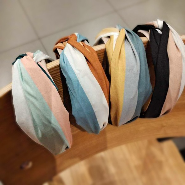 Bulk Jewelry Wholesale color cloth cloth wide edge color bar Headband JDC-HD-GSO001 Wholesale factory from China YIWU China