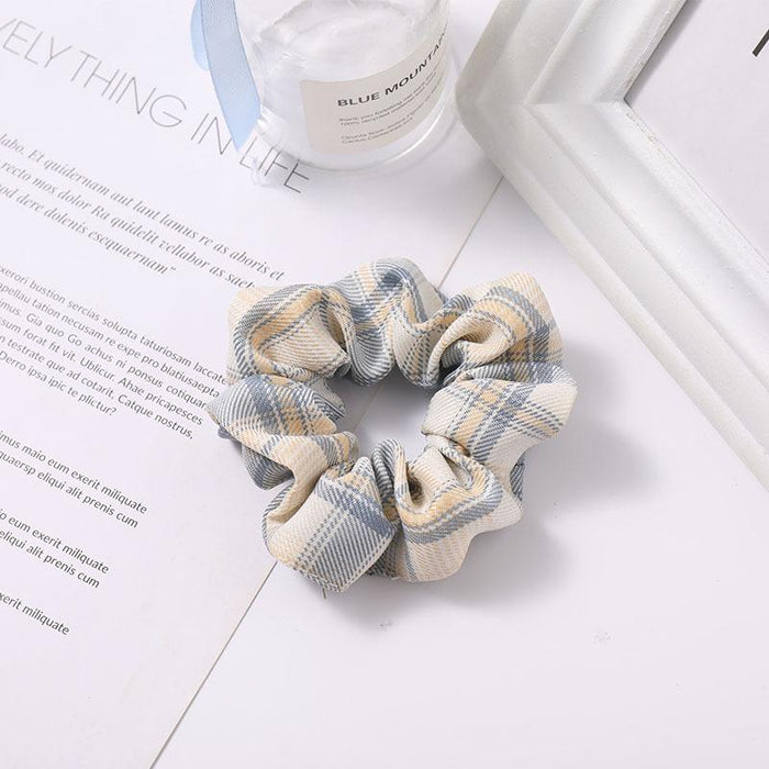 Bulk Jewelry Wholesale color cloth cream fabric hair ring JDC-HS-RXi003 Wholesale factory from China YIWU China