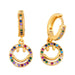 Wholesale color copper gold earrings JDC-ES-AS055 Earrings 翱?N 1 Wholesale Jewelry JoyasDeChina Joyas De China
