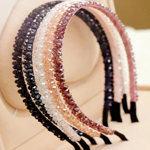 Bulk Jewelry Wholesale color crystal crystal hand beaded hairband JDC-HD-RXGS005 Wholesale factory from China YIWU China