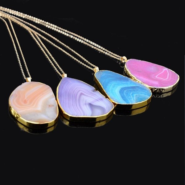 Wholesale color crystal cut grain Alloy Necklaces MOQ≥2 JDC-NE-Aof001 Necklaces 傲凡 Wholesale Jewelry JoyasDeChina Joyas De China