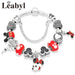 Bulk Jewelry Wholesale color crystal Mickey Minnie Pendant Bracelet JDC-BT-LX004 Wholesale factory from China YIWU China