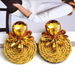Wholesale Color Crystal Rhinestone Round Earrings JDC-ES-SK016 Earrings 深刻 Wholesale Jewelry JoyasDeChina Joyas De China