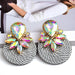 Wholesale Color Crystal Rhinestone Round Earrings JDC-ES-SK016 Earrings 深刻 silver AB Wholesale Jewelry JoyasDeChina Joyas De China