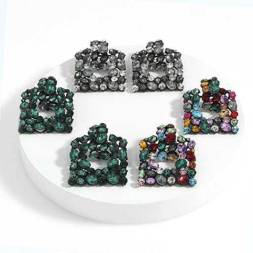 Wholesale color diamond-studded alloy Earrings JDC-ES-V233 Earrings JoyasDeChina Wholesale Jewelry JoyasDeChina Joyas De China
