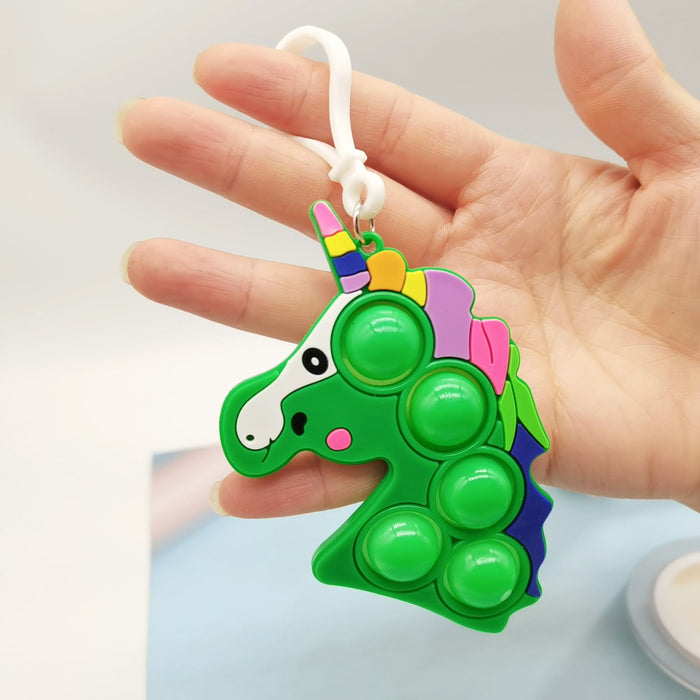 Wholesale color double-sided Silica gel Fidgets Toy keychains JDC-KC-GSYY051 Keychains JoyasDeChina green Wholesale Jewelry JoyasDeChina Joyas De China