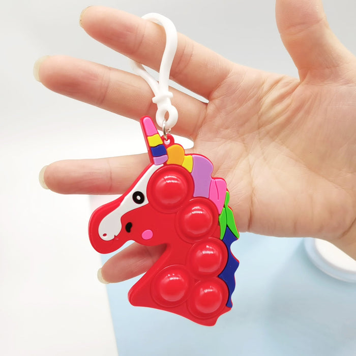 Wholesale color double-sided Silica gel Fidgets Toy keychains JDC-KC-GSYY051 Keychains JoyasDeChina red Wholesale Jewelry JoyasDeChina Joyas De China