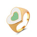 Wholesale color drop oil love ring JDC-RS-D066 Rings JoyasDeChina 03kc golden white green a-197 Average code Wholesale Jewelry JoyasDeChina Joyas De China