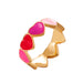 Wholesale color drop oil love ring JDC-RS-D066 Rings JoyasDeChina 05kc gold # multicolor g-440 Average code Wholesale Jewelry JoyasDeChina Joyas De China