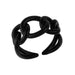 Wholesale Color Electroplated Copper Hollow Chain Rings JDC-RS-AS284 Rings JoyasDeChina black adjustable Wholesale Jewelry JoyasDeChina Joyas De China