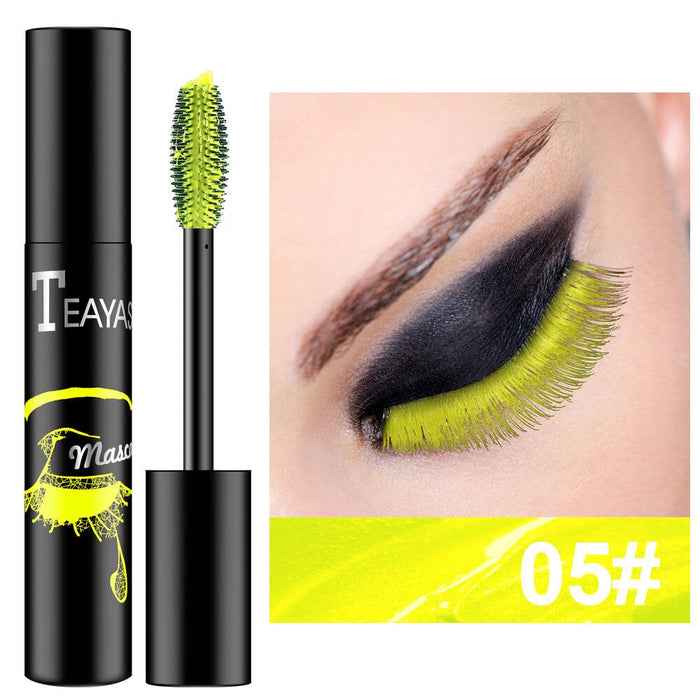 Wholesale color elongated thick royal blue purple gold bronze fluorescent green mascara does not smudge JDC-MA-XuQ002 Mascara 徐芹 Wholesale Jewelry JoyasDeChina Joyas De China