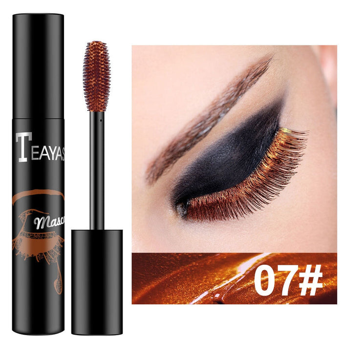 Wholesale color elongated thick royal blue purple gold bronze fluorescent green mascara does not smudge JDC-MA-XuQ002 Mascara 徐芹 Wholesale Jewelry JoyasDeChina Joyas De China