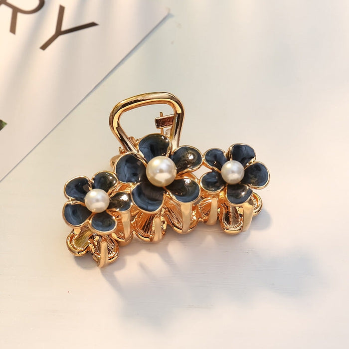 Wholesale color flower hairpin JDC-HC-JE005 Hair Clips 璟恩 Black Wholesale Jewelry JoyasDeChina Joyas De China