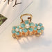 Wholesale color flower hairpin JDC-HC-JE005 Hair Clips 璟恩 Thin green Wholesale Jewelry JoyasDeChina Joyas De China