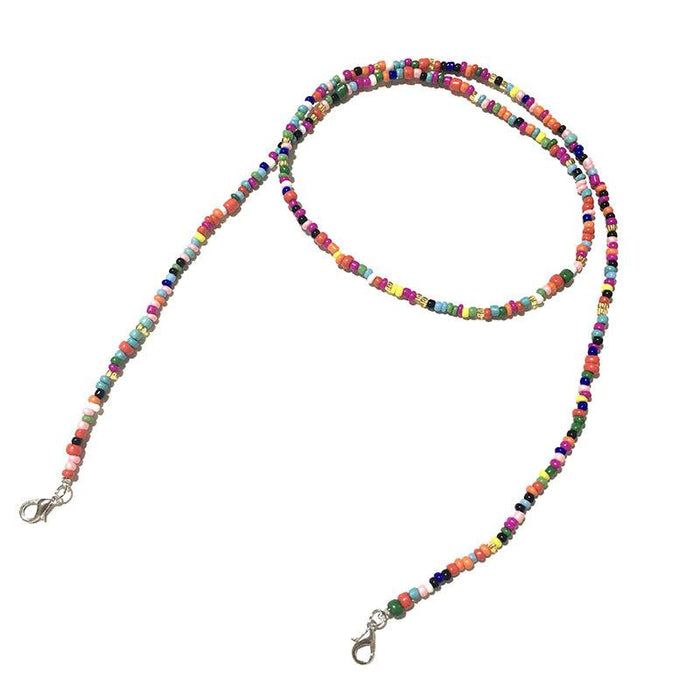 Bulk Jewelry Wholesale color glass beads slip-proof glasses chain JDC-MC-HW013 Wholesale factory from China YIWU China