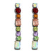 Wholesale color imitation gemstone long alloy earrings JDC-ES-V228 Earrings JoyasDeChina NO.1 Wholesale Jewelry JoyasDeChina Joyas De China
