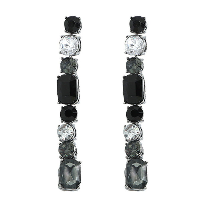 Wholesale color imitation gemstone long alloy earrings JDC-ES-V228 Earrings JoyasDeChina NO.2 Wholesale Jewelry JoyasDeChina Joyas De China