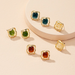 Wholesale color irregular alloy earrings JDC-ES-AYN325 Earrings JoyasDeChina Wholesale Jewelry JoyasDeChina Joyas De China