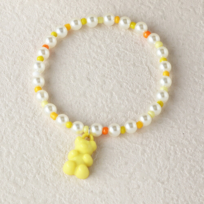 Wholesale color jelly bear beads splicing bracelet JDC-BT-E275 Bracelet 奈珠 Wholesale Jewelry JoyasDeChina Joyas De China