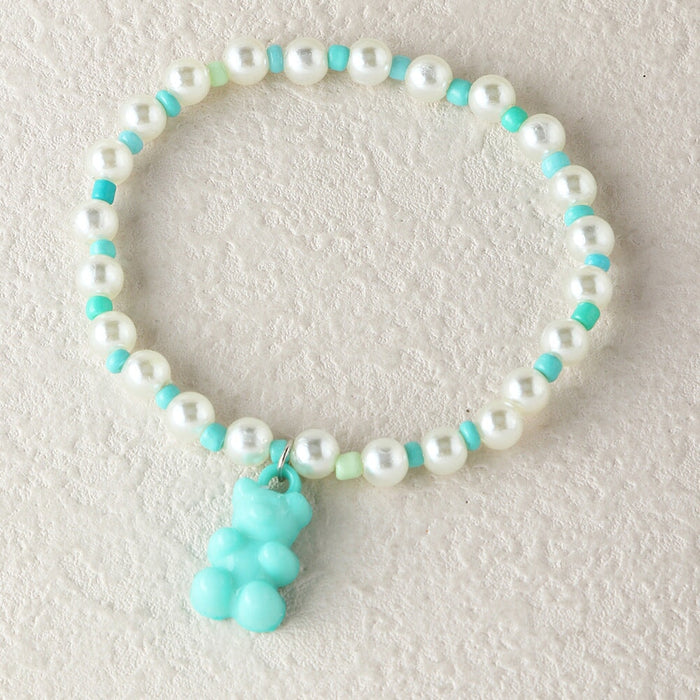 Wholesale color jelly bear beads splicing bracelet JDC-BT-E275 Bracelet 奈珠 Wholesale Jewelry JoyasDeChina Joyas De China