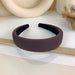 Wholesale color leather wide edge Headband JDC-HD-MS012 Headband JoyasDeChina B brown Wholesale Jewelry JoyasDeChina Joyas De China