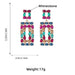 Wholesale color long diamond-set alloy earrings JDC-ES-JL954 Earrings 氿乐 Wholesale Jewelry JoyasDeChina Joyas De China
