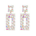 Wholesale color long diamond-set alloy earrings JDC-ES-JL954 Earrings 氿乐 Wholesale Jewelry JoyasDeChina Joyas De China