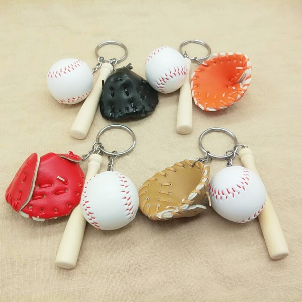 Bulk Jewelry Wholesale color metal baseball key chain JDC-KC-YY002 Wholesale factory from China YIWU China