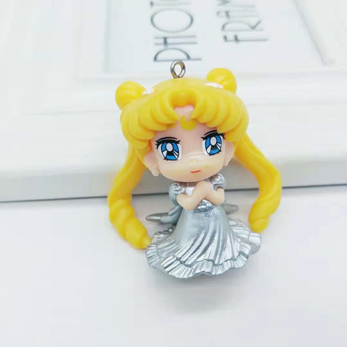 Bulk Jewelry Wholesale color metal beauty girl warrior doll pendant key fob JDC-KC-YY019 Wholesale factory from China YIWU China