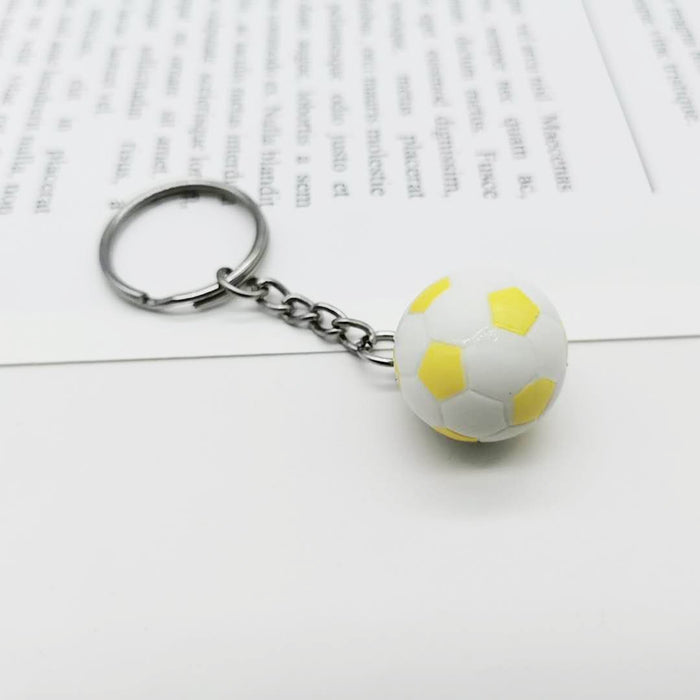 Bulk Jewelry Wholesale color metal football basketball football keychain JDC-KC-YY013 Wholesale factory from China YIWU China