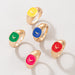 Wholesale color oil dripping ring combination set JDC-RS-C308 Rings JoyasDeChina 20032 Wholesale Jewelry JoyasDeChina Joyas De China