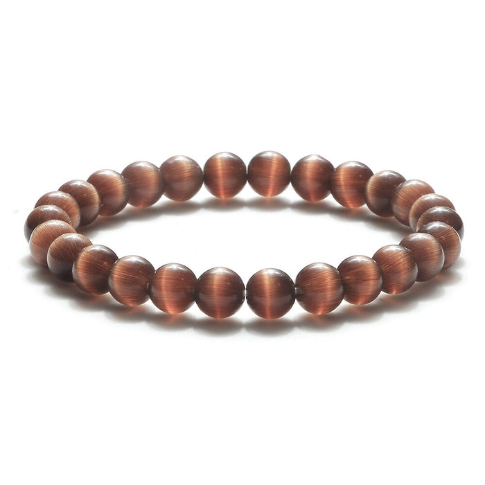Wholesale Color Opal 8mm Beaded Bracelet JDC-BT-JiuJ022 Bracelet 九江 Wholesale Jewelry JoyasDeChina Joyas De China