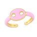 Wholesale color pig nose copper rings JDC-RS-AS279 Rings JoyasDeChina pink adjustable Wholesale Jewelry JoyasDeChina Joyas De China
