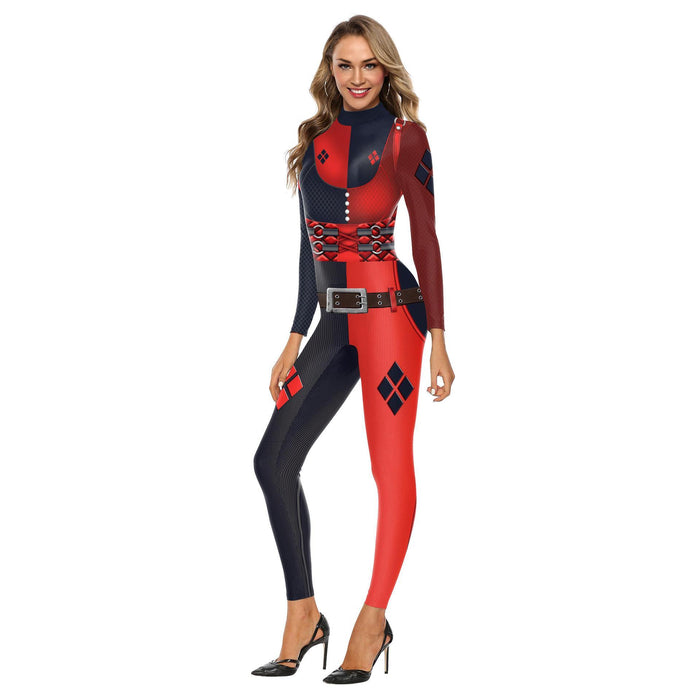 Bulk Jewelry Wholesale color polyester Halloween body structure tissue printed jumpsuits JDC-HW-NDB002 Wholesale factory from China YIWU China