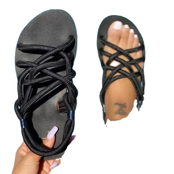 Bulk Jewelry Wholesale color Pu flat sandals JDC-SD-GSMS005 Wholesale factory from China YIWU China