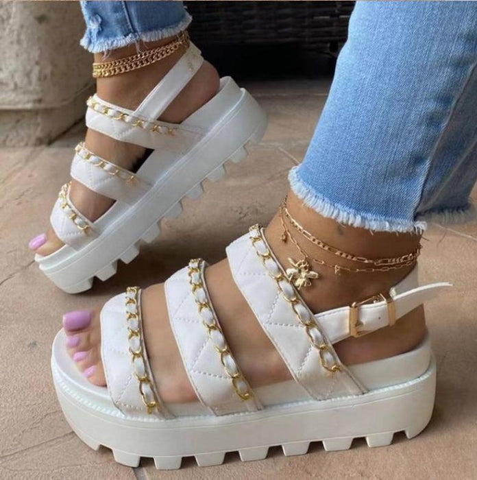 Bulk Jewelry Wholesale color PU toe sandals women JDC-SD-GSSR001 Wholesale factory from China YIWU China