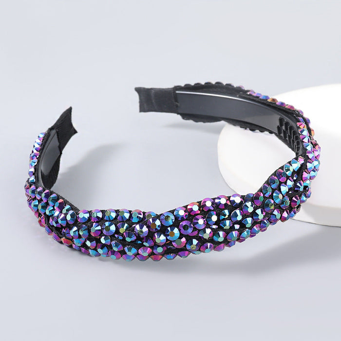 Wholesale color resin acrylic winding headband JDC-HD-JL013 Headband JoyasDeChina dark purple Wholesale Jewelry JoyasDeChina Joyas De China