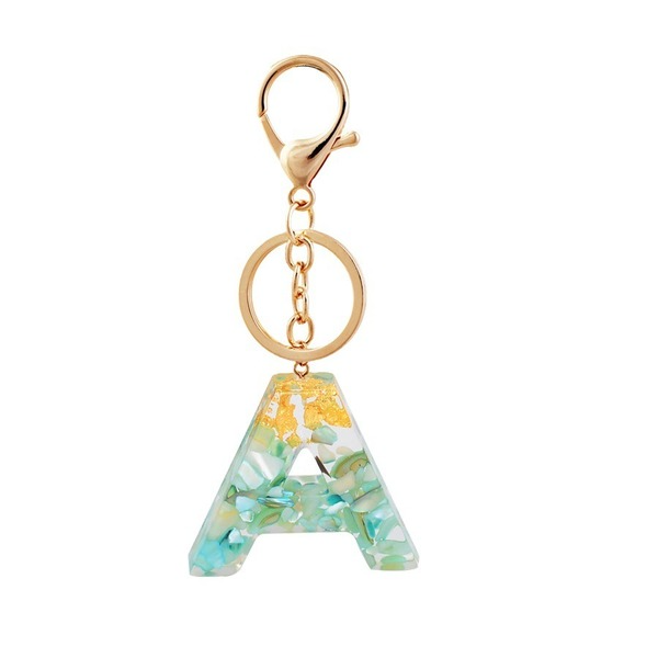 Bulk Jewelry Wholesale color resin crystal drop glue gold foil key fob JDC-KC-GSSZ003 Wholesale factory from China YIWU China